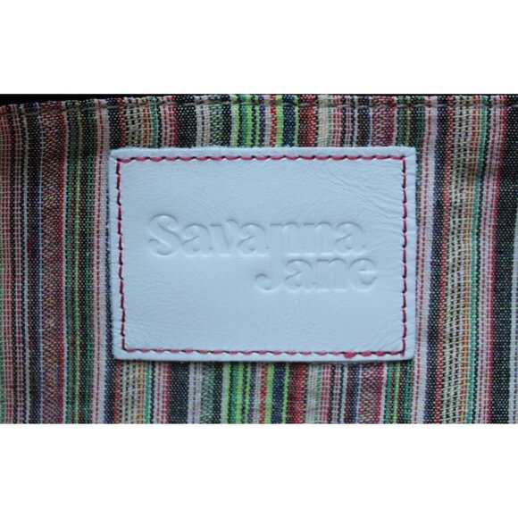 SAVANNA JANE Embroidered Pouch Wristlet Purse 13" x 8.5" - Picture 8 of 9